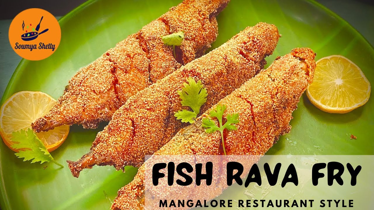 Fish Rava Fry Mangalore Hotel Style | Mackerel / Bangda / Bangude Rava Fry | South Indian Fish Fry