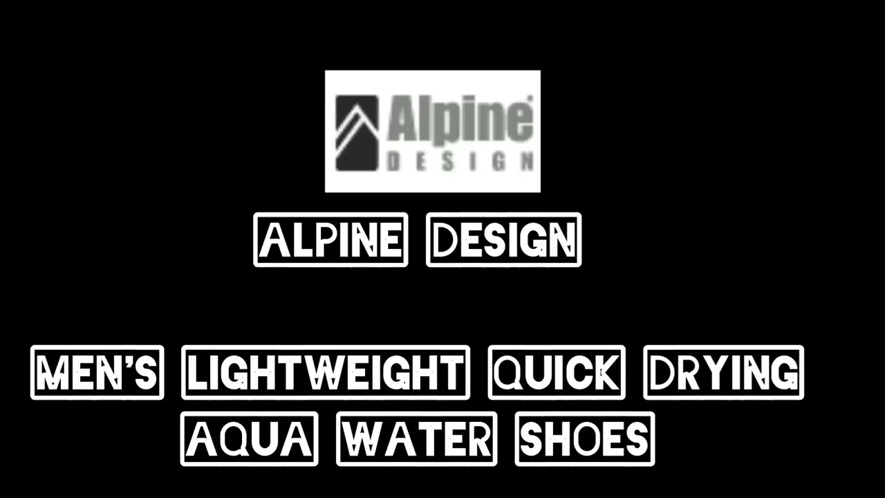 ALPINE DESIGNS Men&rsquo;s Lightweight quick drying aqua water shoes