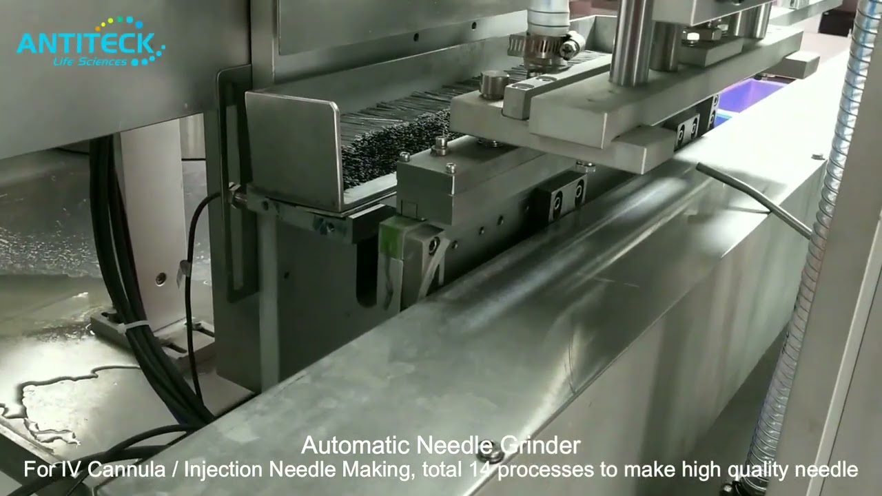 Automatic Needle Grinder - IV Cannula Needle Making Machine - Hypodermic Needle Making Machine