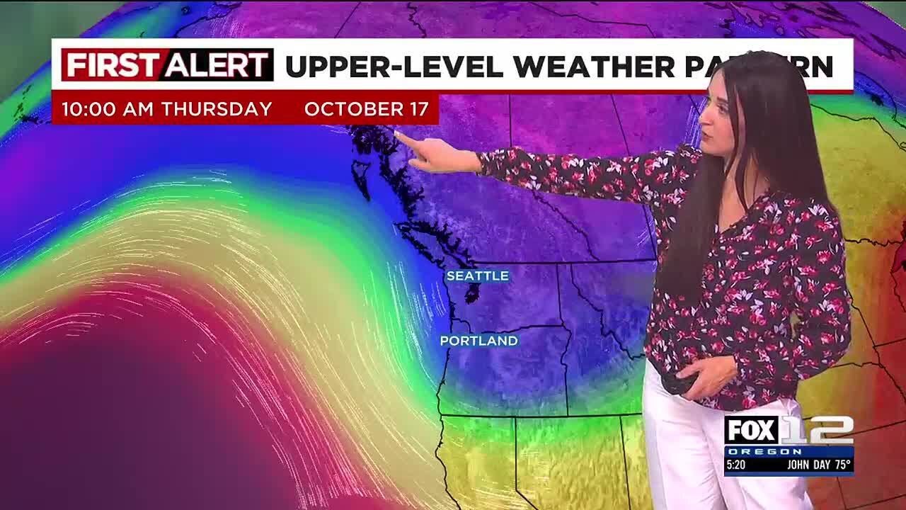 FOX 12 Oregon Tuesday evening weather forecast for Portland (10/15)