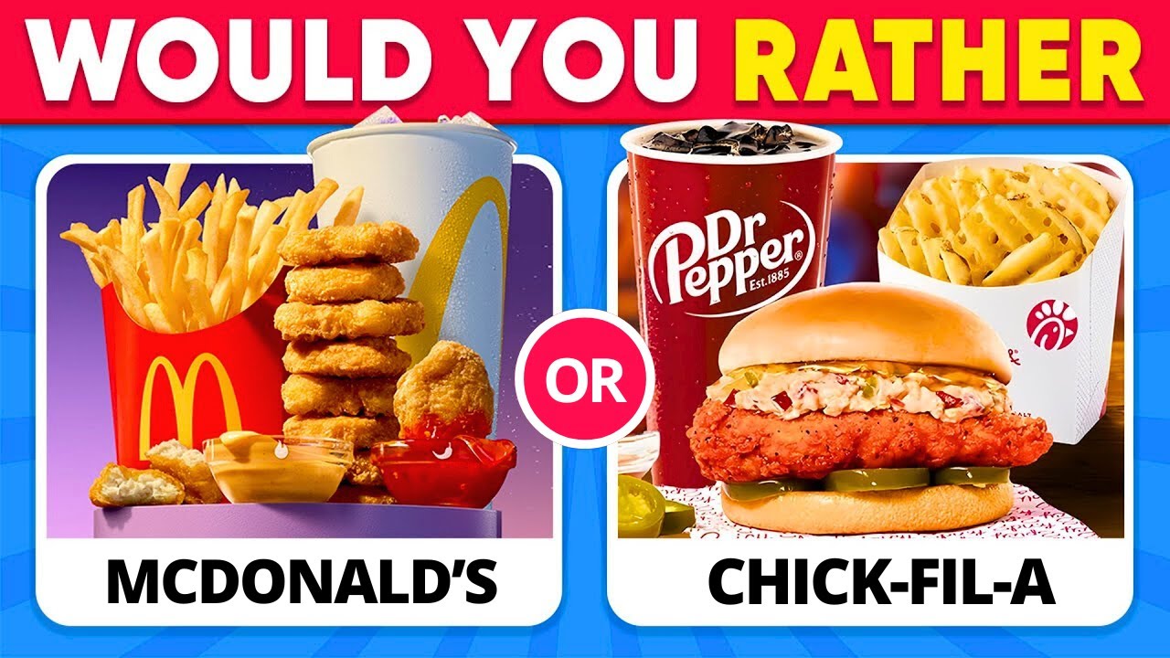 Would You Rather? 🍔🍟 FAST FOOD Restaurant Edition