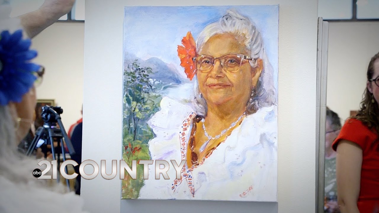 50 oil painting portraits unveiled in front of subjects ("Unity with Variety")