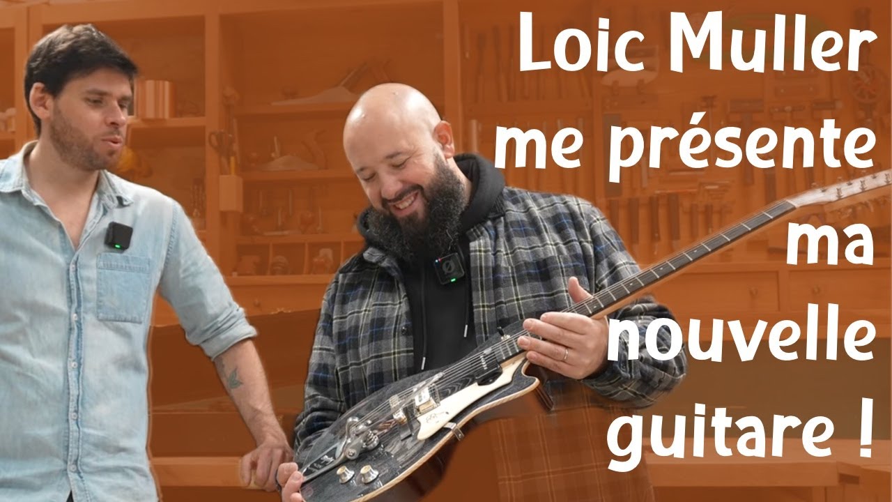 Je vais découvrir ma nouvelle guitare chez Loic Muller, ma Black Cherry signature !