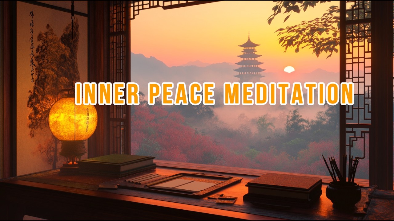 Remove Negative Energy: 432Hz Zen Music & Calligraphy Art | Inner Peace Meditation