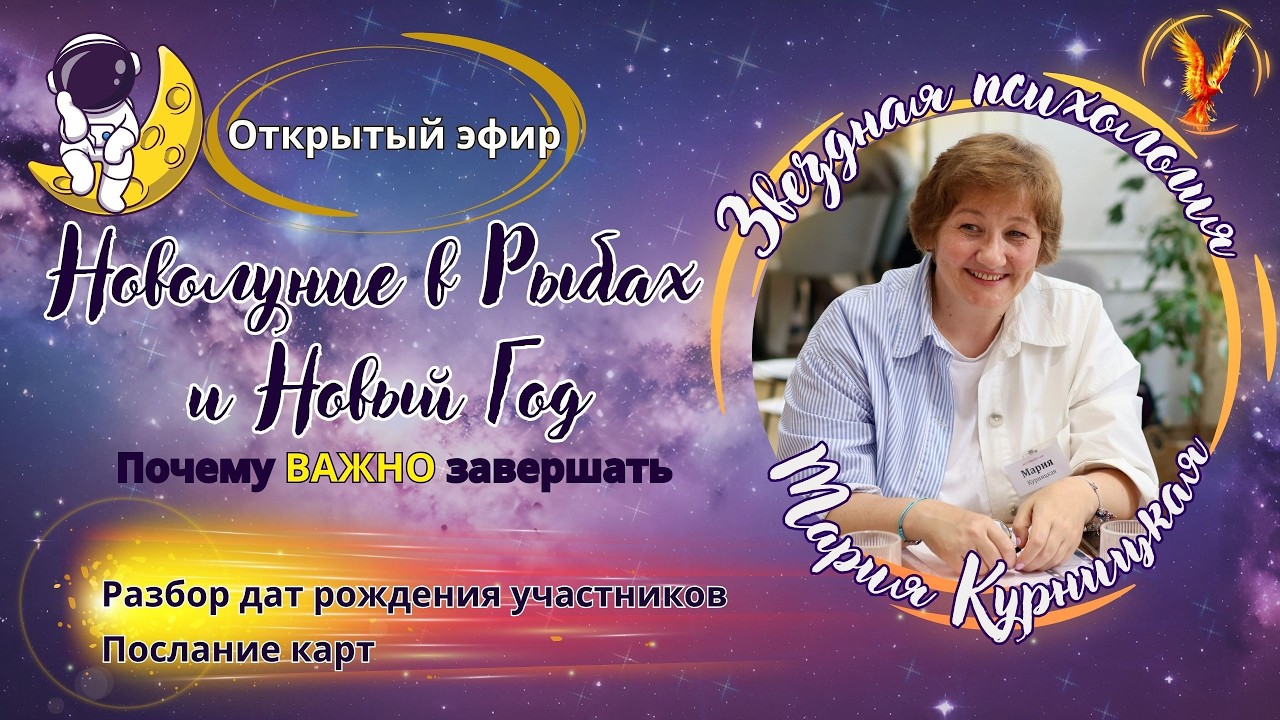 НОВОЛУНИЕ В РЫБАХ И НОВЫЙ АСТРОНОМИЧЕСКИЙ ГОД / открытый эфир / разбор дат участников