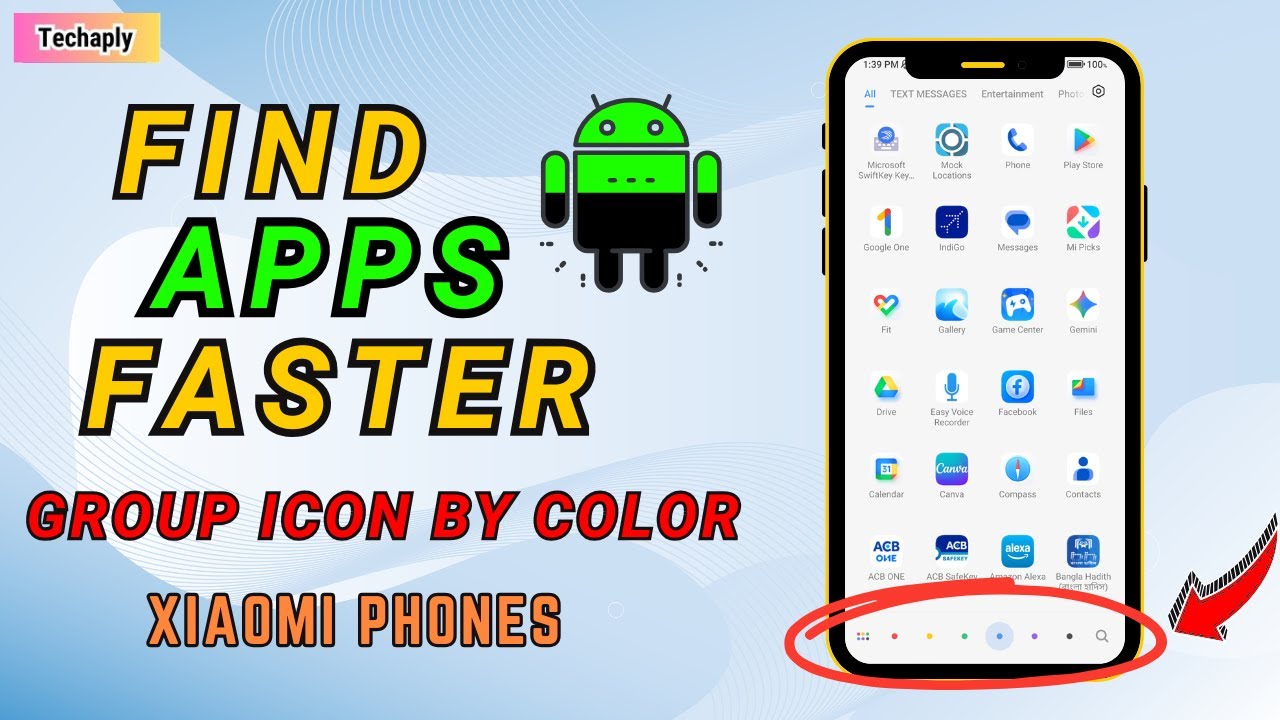 How to Group Apps Icons by Color in Android XiaoMi to Find Apps Faster 