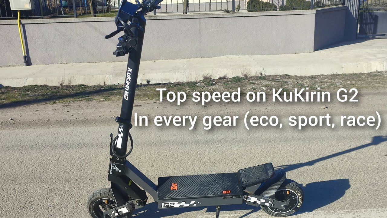 KuKirin G2 Top speed in every gear (eco, sport, race) 