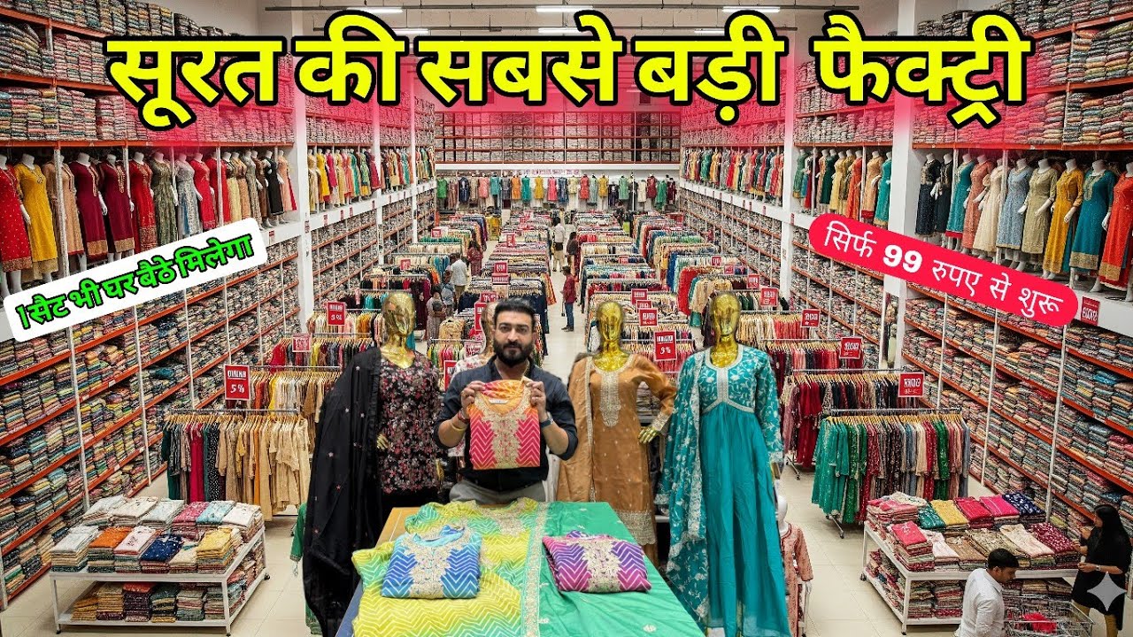 99 ₹ से शुरू | Ladies suit factory in surat | Designer suits manufacturer, kurti manufacturer surat