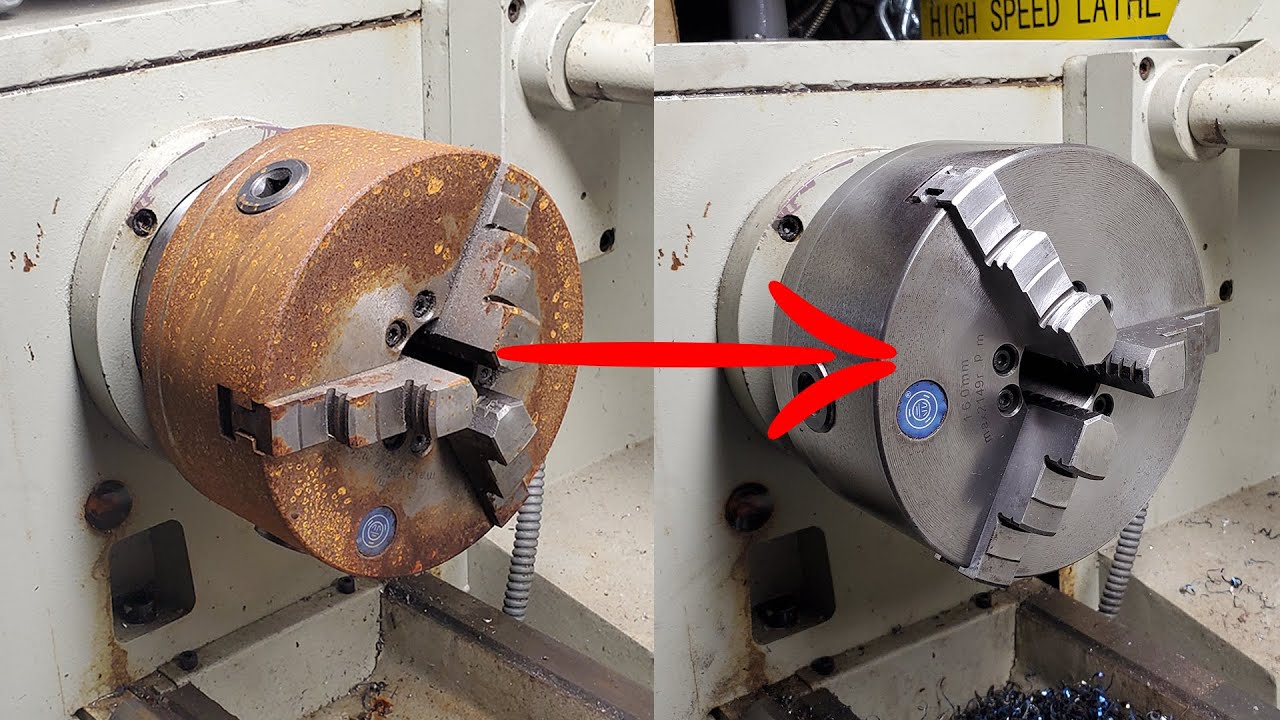 How I Restore a Lathe Chuck and make a New Look Condition