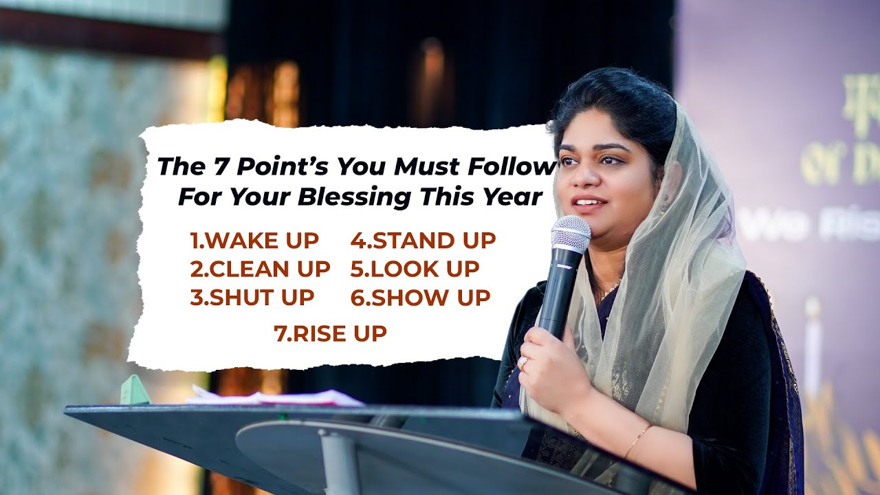 The 7 UPs You Must Follow for Your Blessing This Year || Ps.Divya David