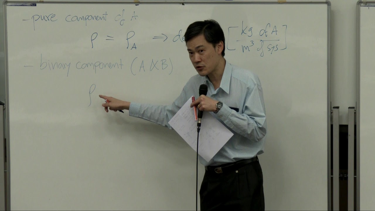 Mass Transport lecture 1 (20-Mar-2020): Molecular and convective mass transport fluxes