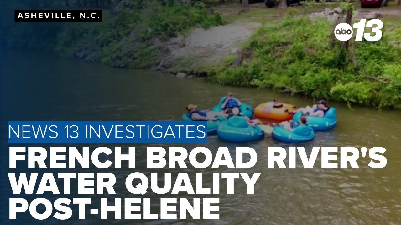French Broad River's water quality post-Helene