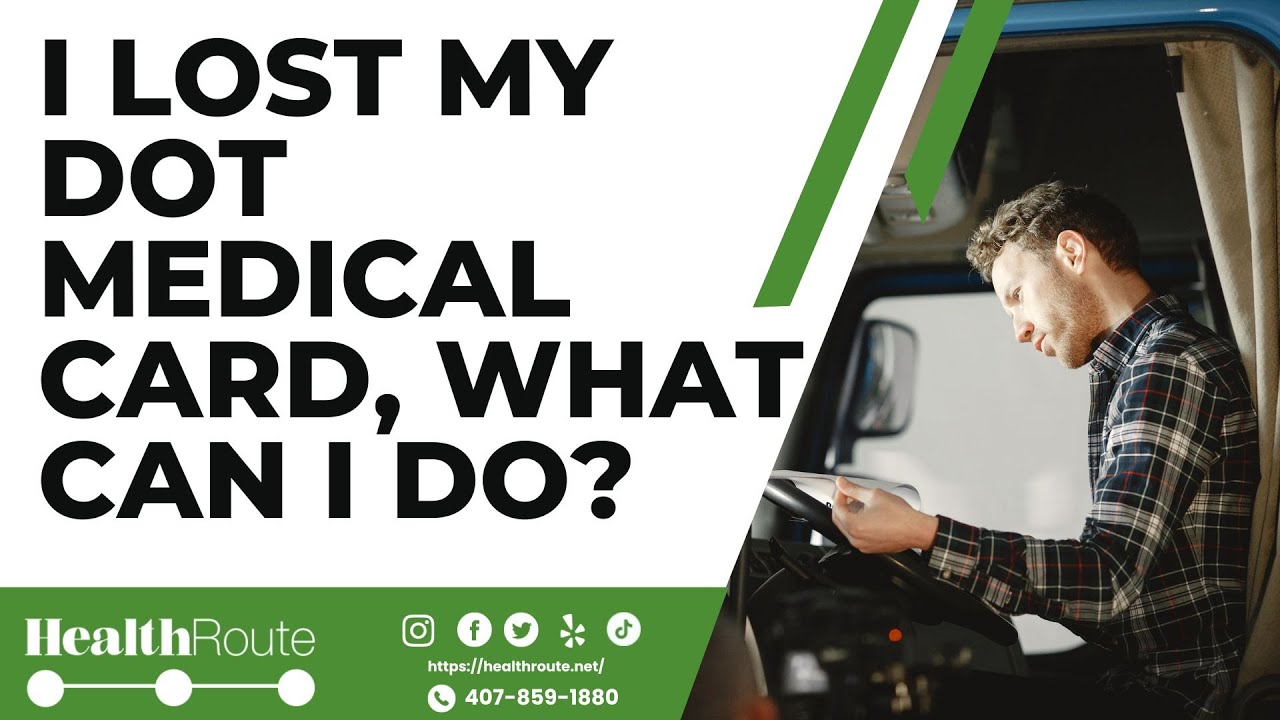 DOT lost or stolen medical card?
