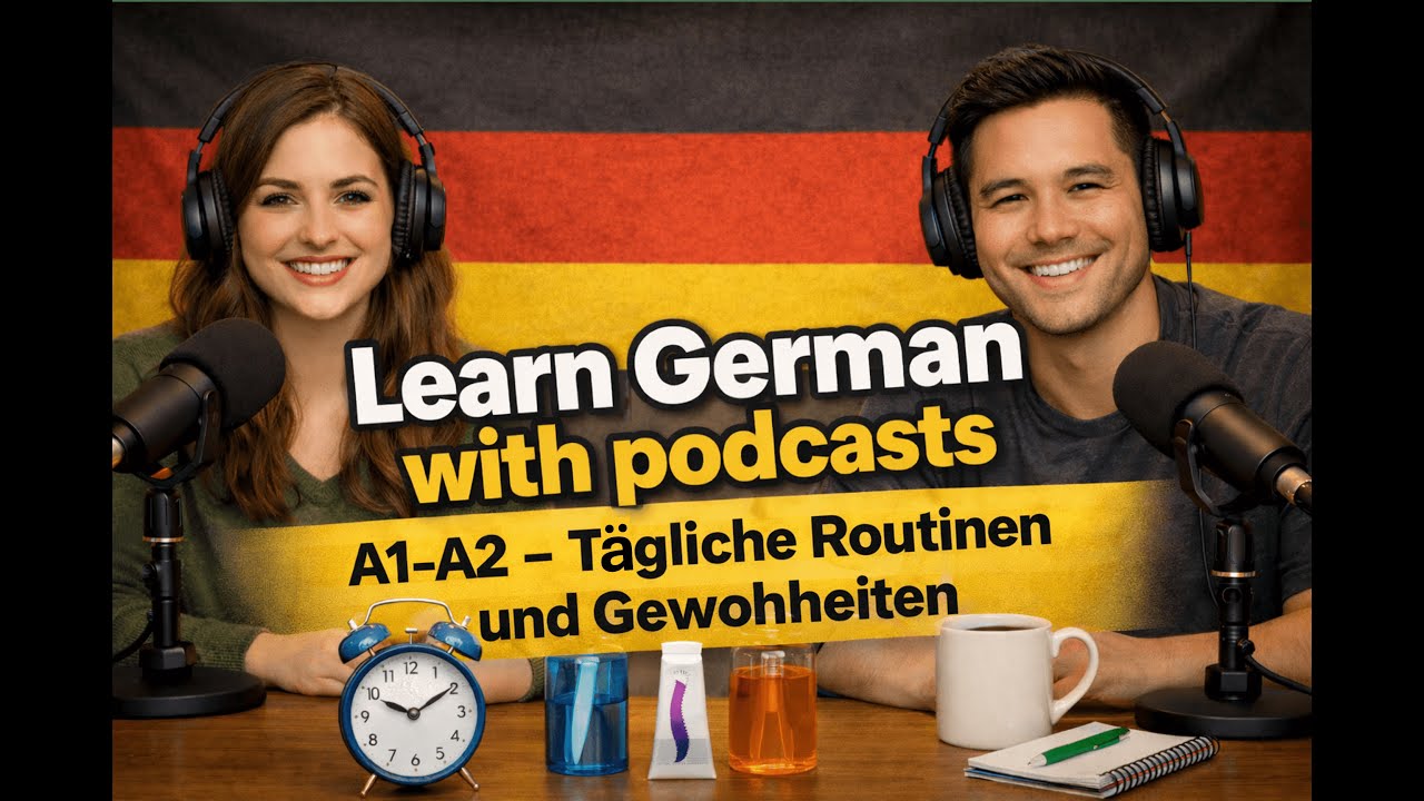 Deutsch lernen mit Podcasts | Learn German with Podcasts | Tagesablauf (Beginner)