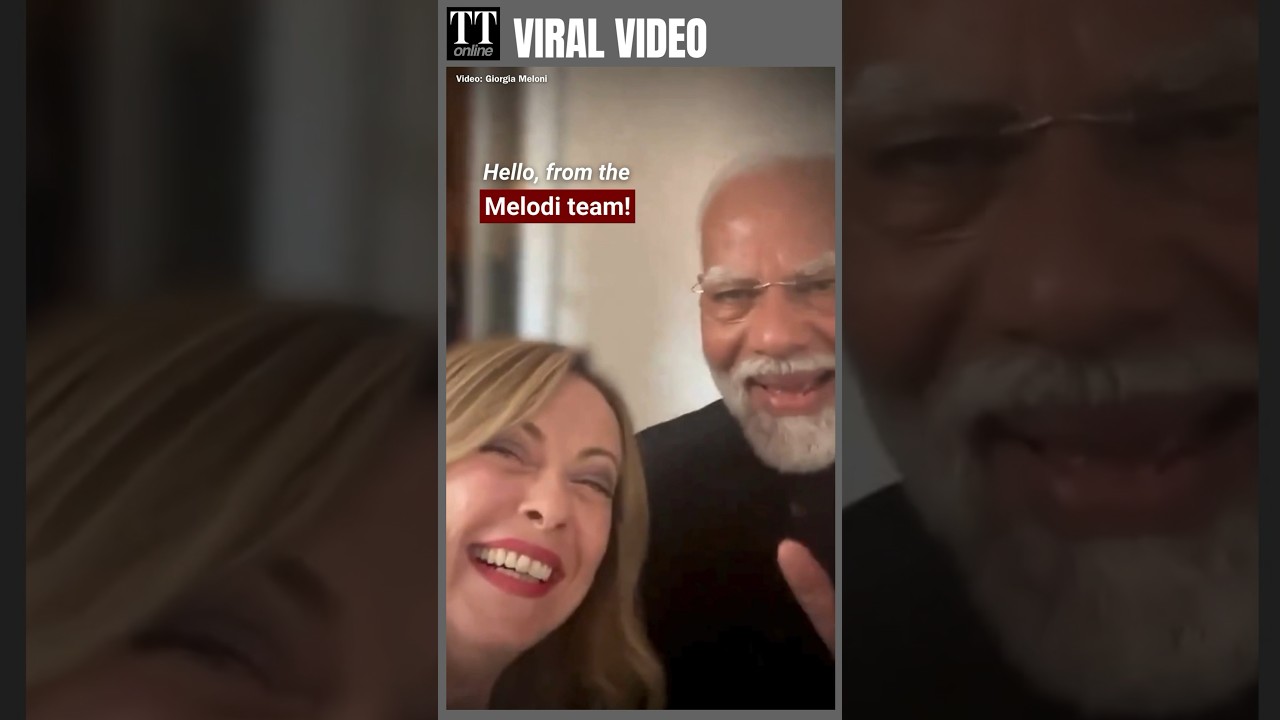 PM Modi & Giorgia Meloni's #Melodi Team Creates Viral Moment in Italy #shorts