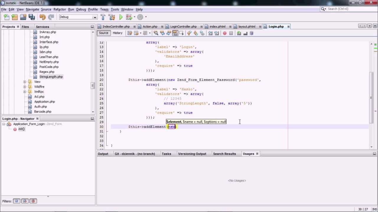 Zend Podstawy - Zend_Auth