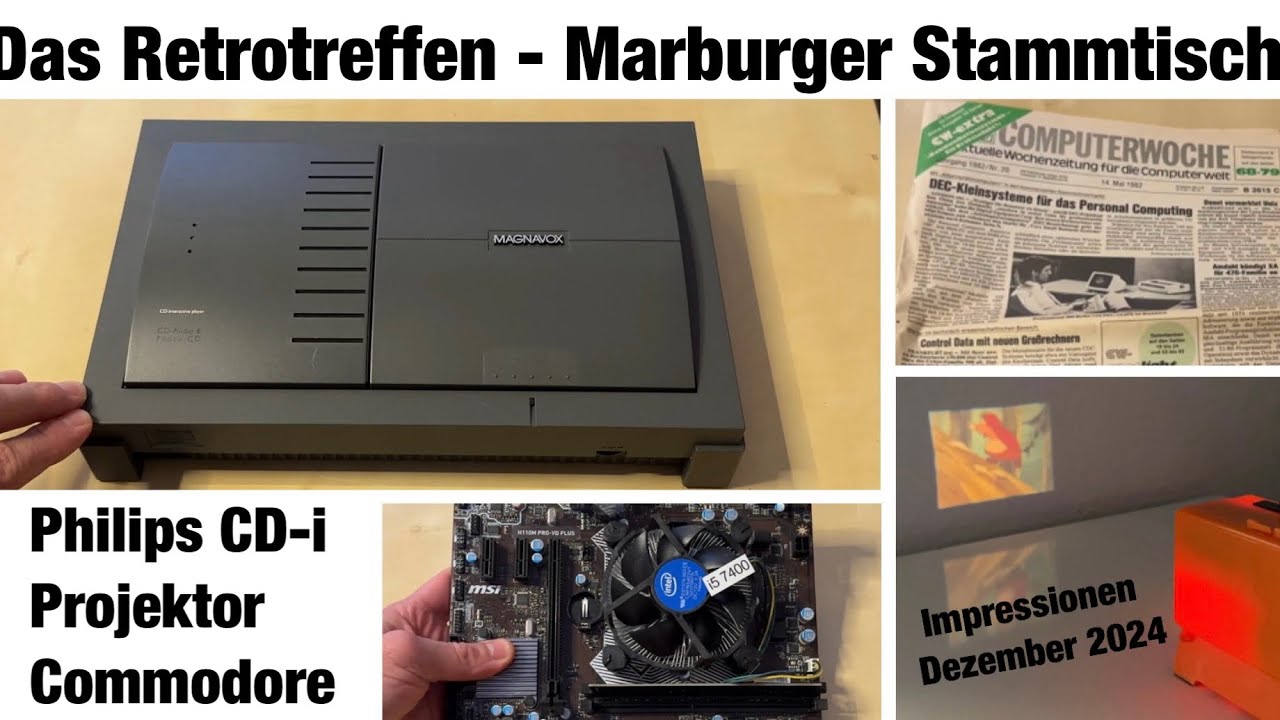 (RP) Marburger Stammtisch 14.12.2024 📺  Retrotreffen mit C64, Philips CD-i, Projektoren & mehr