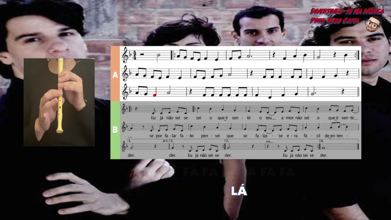 Fácil de Entender - Karaoke flauta de bisel (Doce) e voz