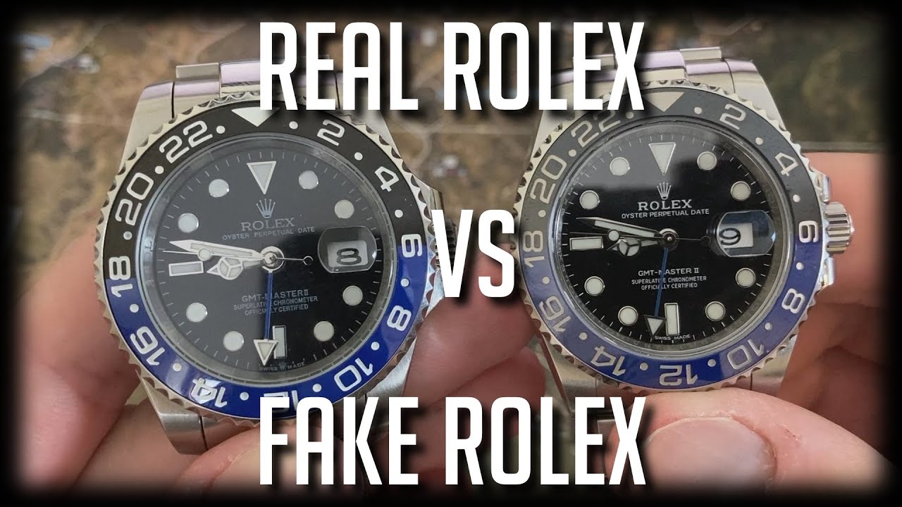 Real Rolex Batman VS Fake Rolex Batman
