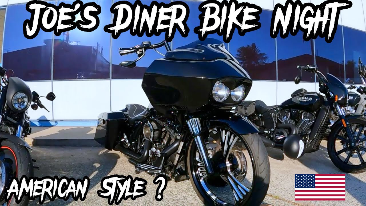 Joe's Diner bike night - Bikes everywhere !!! & Massive Australian bush fire