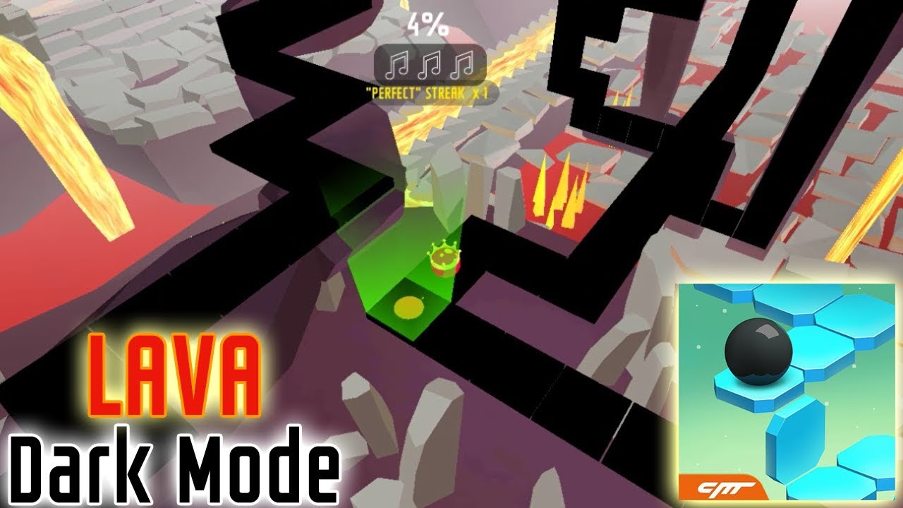 Dancing Ball World - Lava: Dark Mode