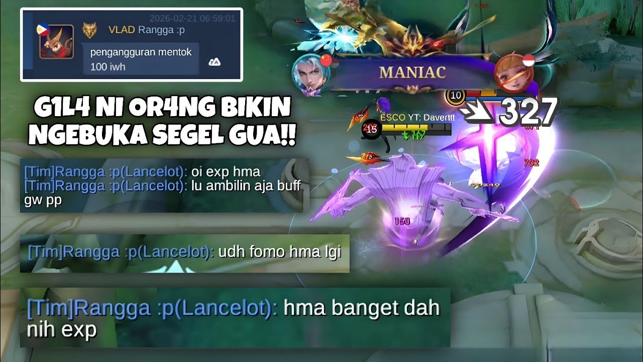 DIK4T4IN H4M4 SAMA BOT!! TERPAKSA JADI HARUS NGEBUKA SEGEL!! MOBILE LEGENDS