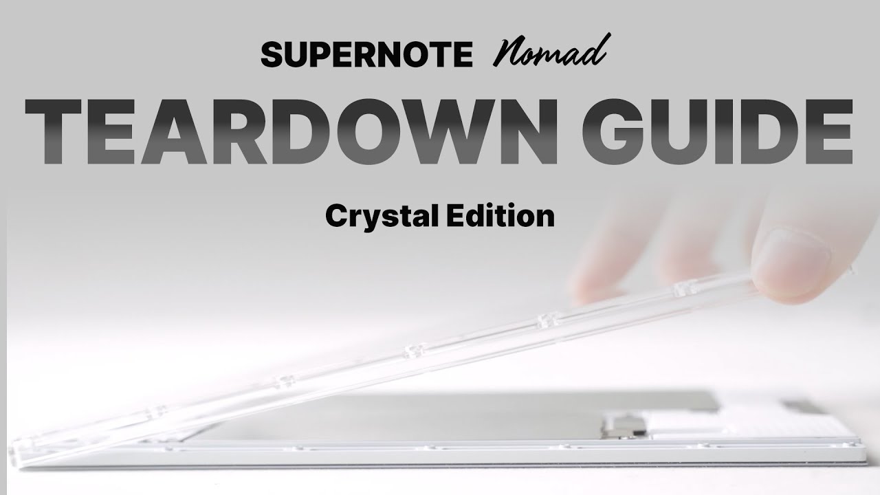 Battery, Motherboard & microSD Card Replacement Guide | Supernote Nomad Crystal Edition