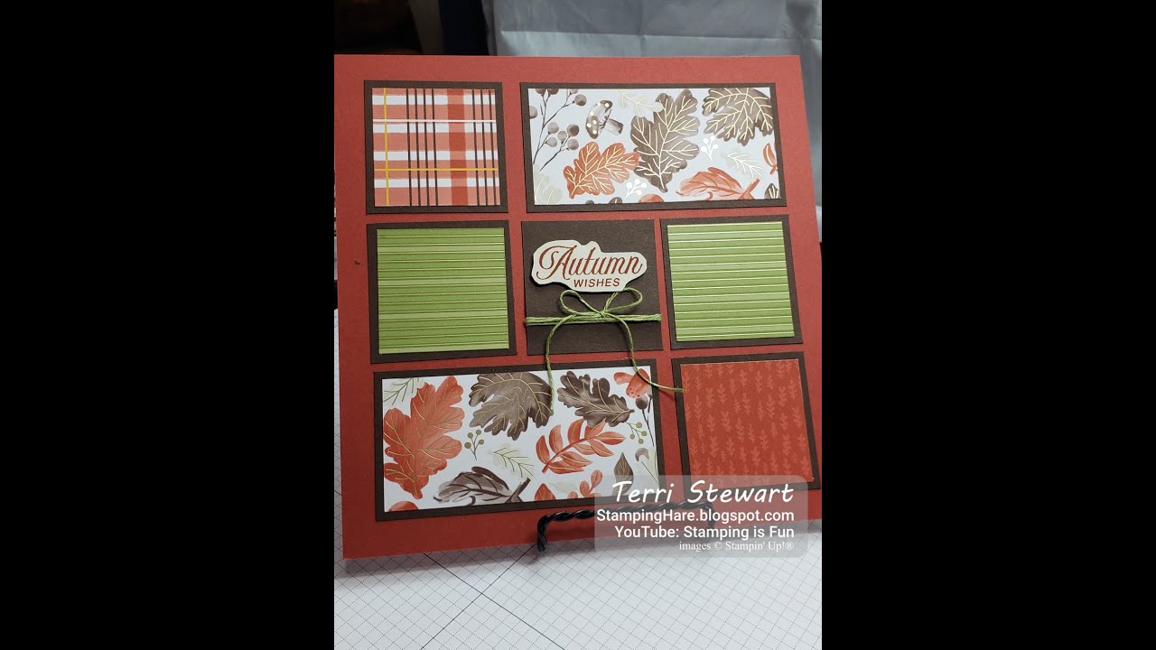 Amber Autumn with Gathering Together Specialty DSP Fall 8x8