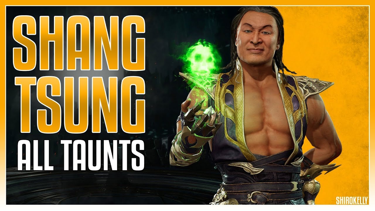 MK11 Shang Tsung All Unlockable Taunts Showcase