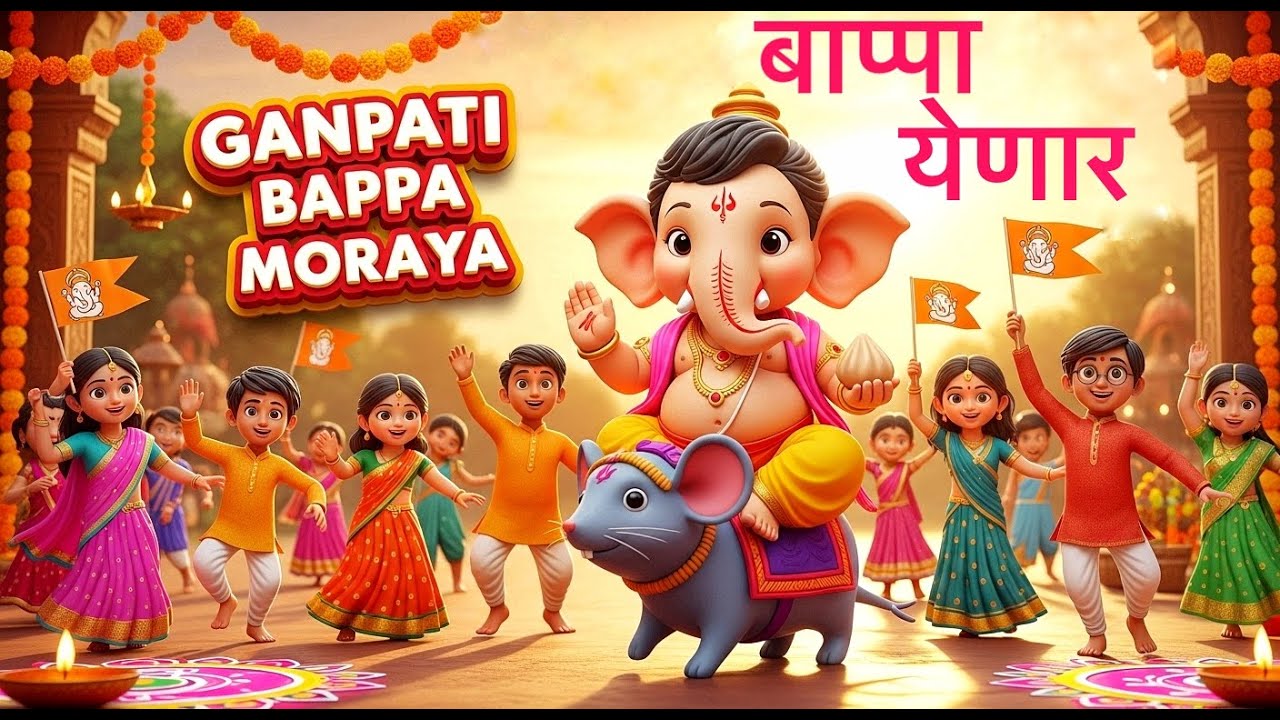 Bappa Yenar | बाप्पा येणार | Ganpati Song | 3D Animated Video | #ganpatisongs #ganpati @GONDUTUNES