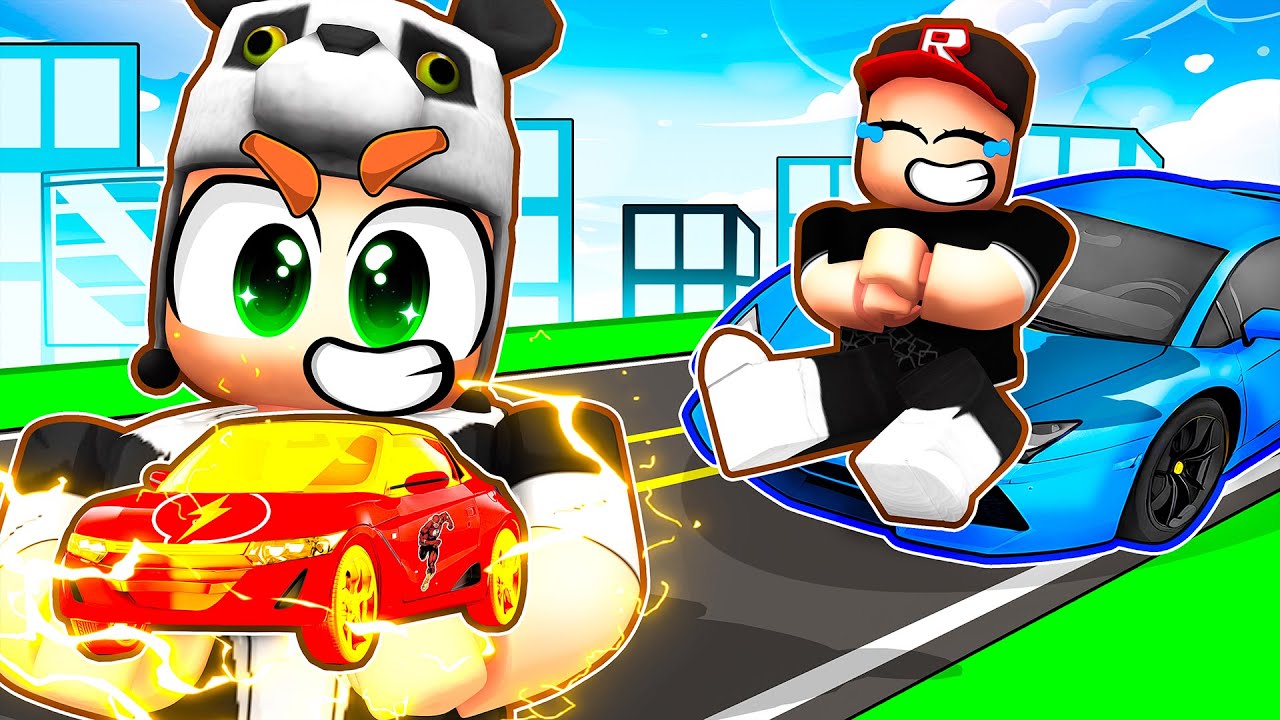 Araba Oyununda NOOB Gibi Davrandım ve Sonra En Hızlı Flash Arabayı Aldım! - Roblox Driving Empire