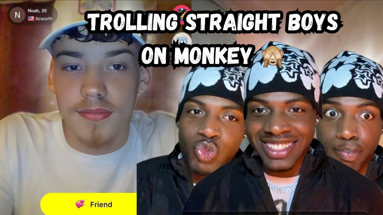 Gay Boy Trolling Straight Boys On Monkey&hellip;They was not ready