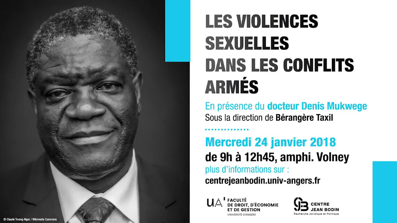Denis Mukwege - Les violences sexuelles dans les conflits armés 1/3