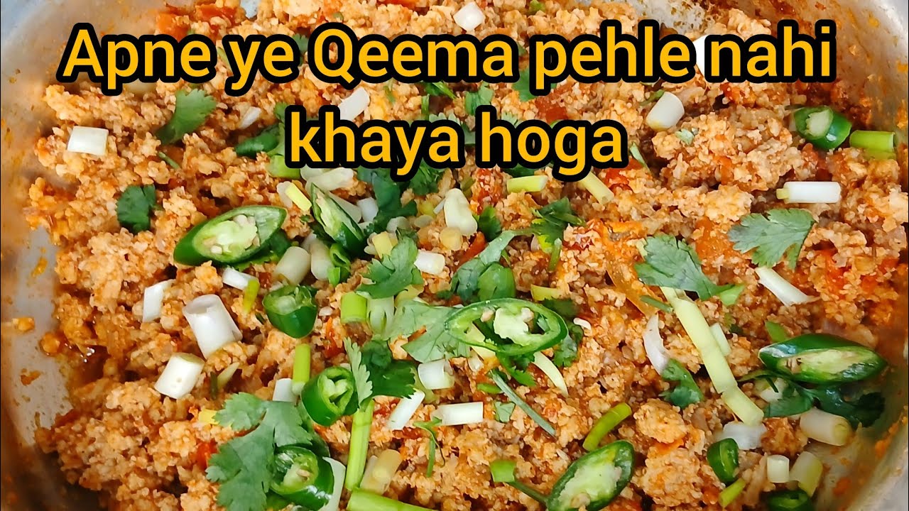 Apne Itna Unique Chicken Qeema Nahi Dekha Hoga | Green Onion Chicken Qeema