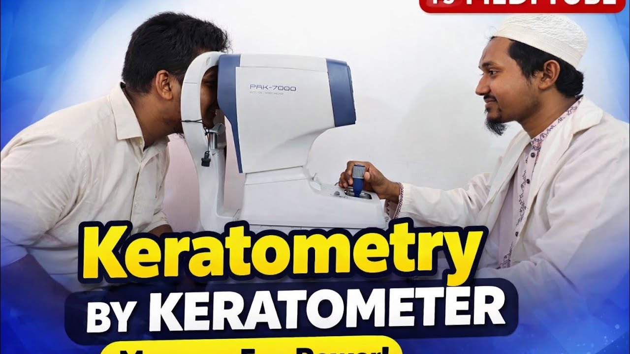 Keratometry by Keratometer | FS MEDI TUBE | Opththalmology | Lens Power measurement