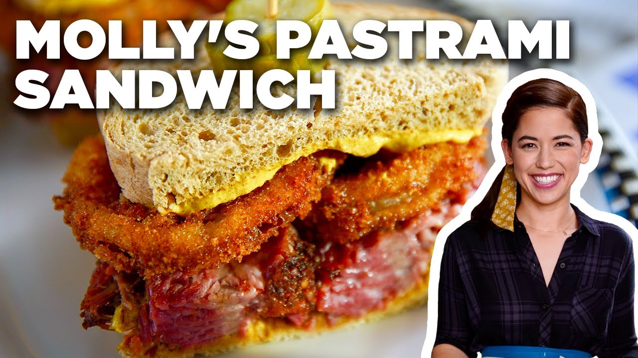Molly Yeh's Pastrami Sandwich Topped with ONION RINGS | Girl Meets Farm | Food Network