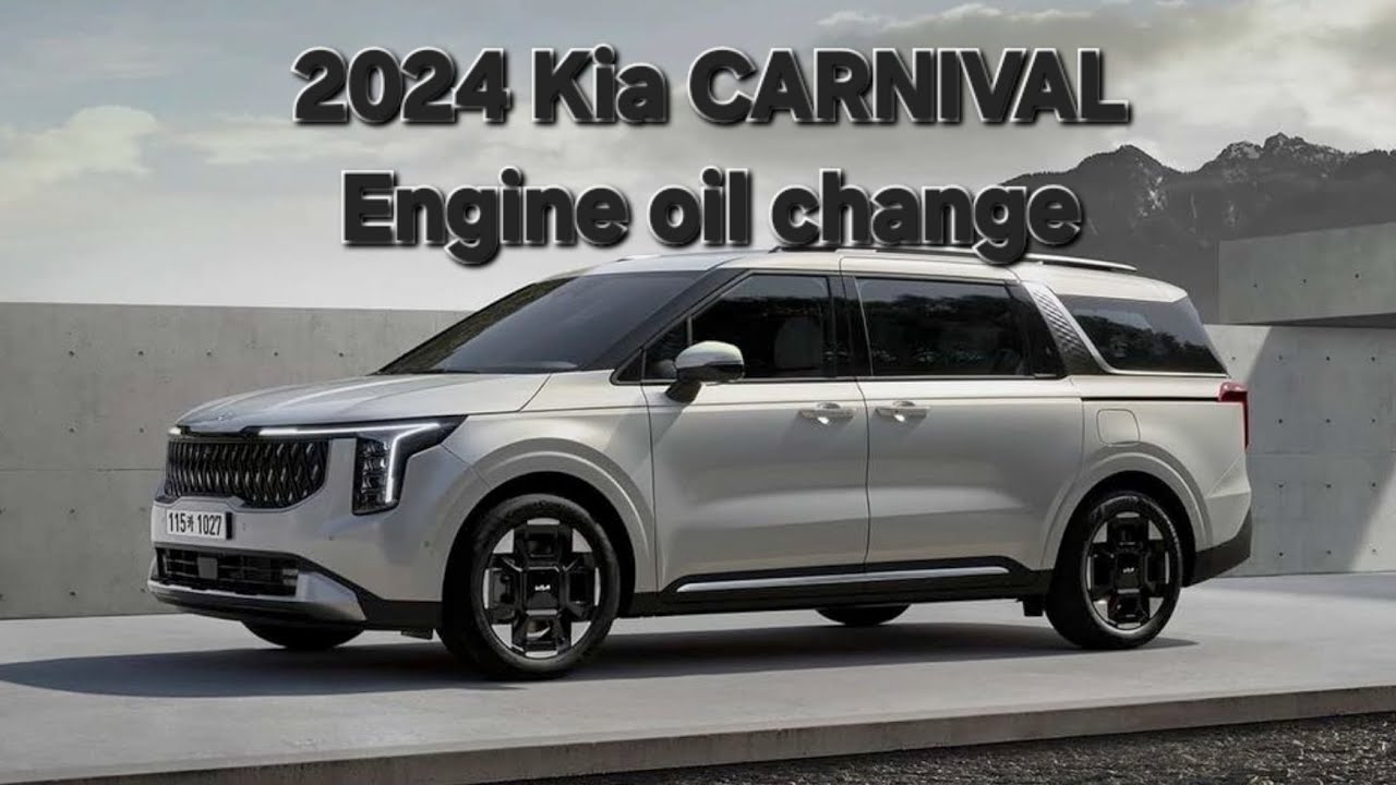 2024 KIA CARNIVAL ENGINE OIL change and filter change #kia #service 