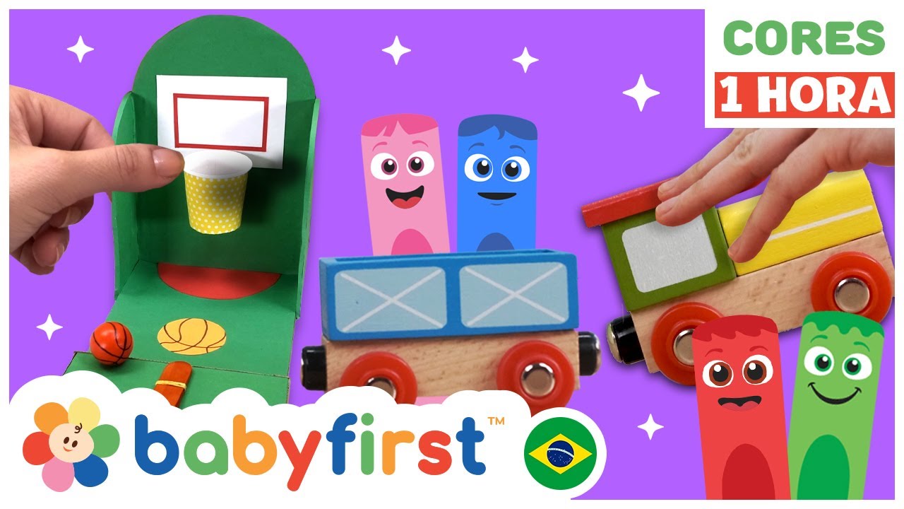 Aventura do Trem das Cores! 🚂🏀 Jogo de Basquete Divertido para Crianças! | BabyFirst Brasil