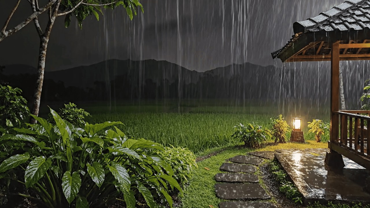 The Most Relaxing Soft Rain for Deep Sleep 🌙 Gentle Night Ambience