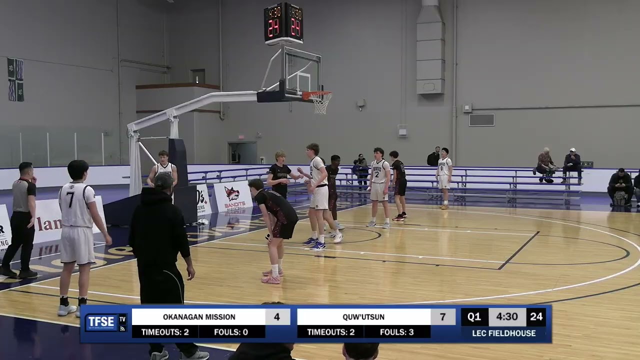 2026 Jr  Boys Basketball Game #44 Okanagan Mission vs Quwutsun 1 PGM