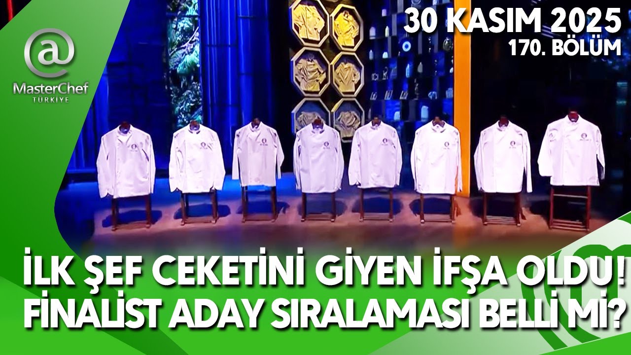 MASTERCHEF İLK ŞEF CEKETİ GİYEN İFŞA &Ccedil;AĞATAY ALLSTAR KADROSU 30 KASIM 170. B&Ouml;L&Uuml;M TV8 FULL İZLE CANLI