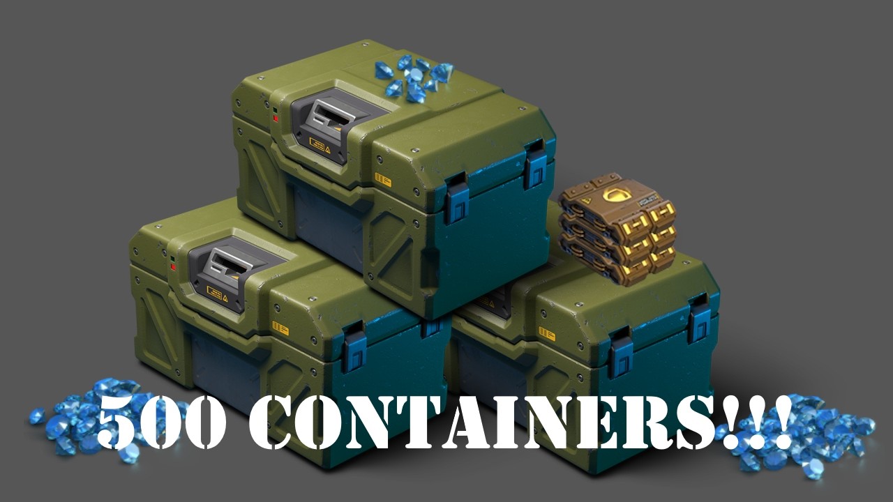 Huge 500 containers opening!