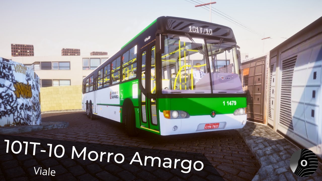 101T-10 MORRO AMARGO com o VIALE (Scania L-94IB) da SANTA BRÍGIDA! Proton Bus Simulator