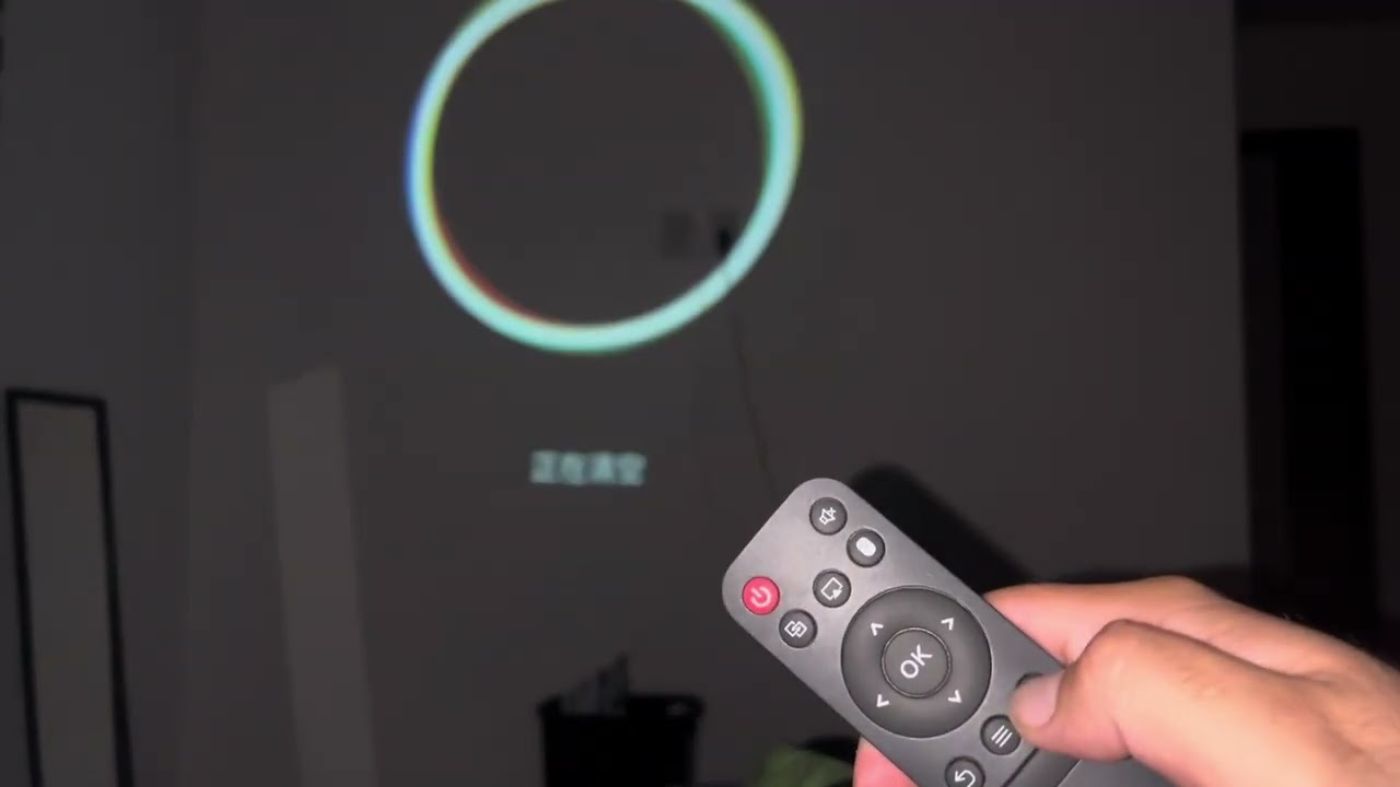 Proyector Hy300 error problema solucionarlo no entra a configuración o no entra al menú