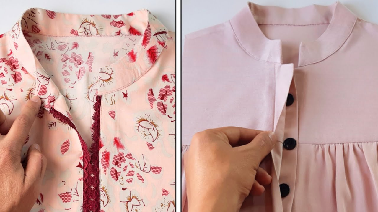 2 Proven methods collar neck design kurti cutting and stitching Very nice simple and easy