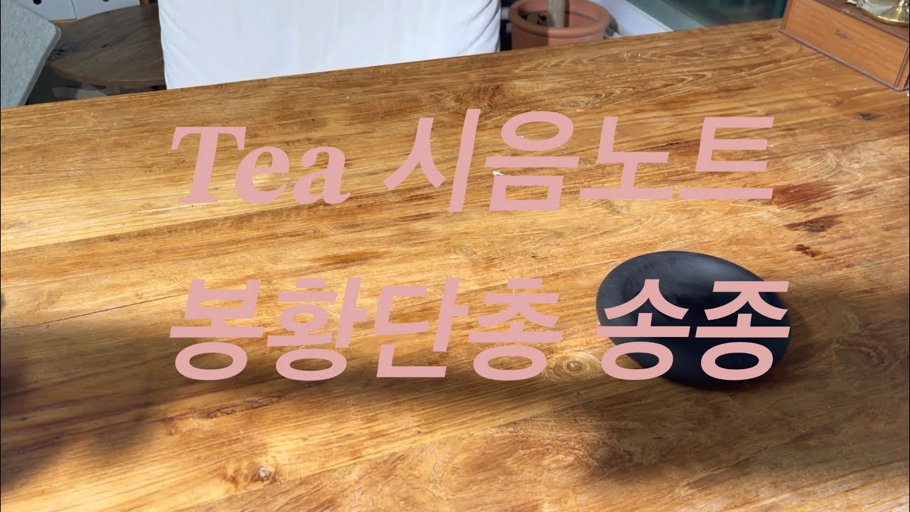 (봉황단총 송종) 송종 시음노트 - 고요한 차한잔해요 / 개완으로 차 맛보기