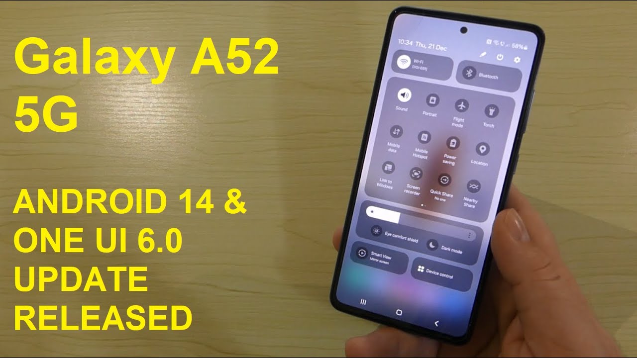 Galaxy A52 5G - Android 14 & ONE UI 6.0 Official Update Released !!