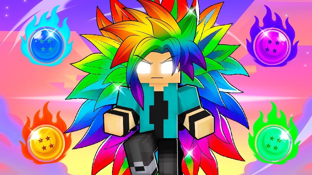 GOTEN VIROU O MESTRE SAYAJIN no Minecraft 