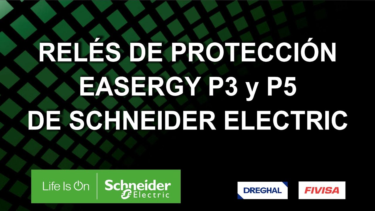 Relé de protección en media tensión Easergy P3 y P5 de Schneider Electric