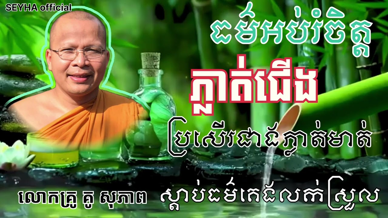 ធម៍អប់រំចិត្ត|គូ សុភាព|ភ្លាត់ជើងប្រសើរជាភ្លាត់មាត/គូ សុភាព,ku sopheap,SEYHA official